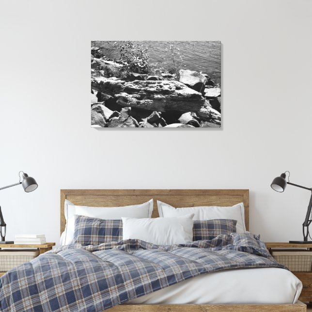 Drift wood canvas print (Insitu(Bedroom))