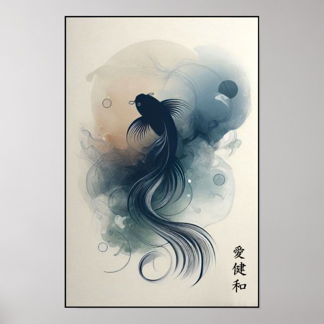 Drifting Beneath Silent Waters Wall Poster (Front)