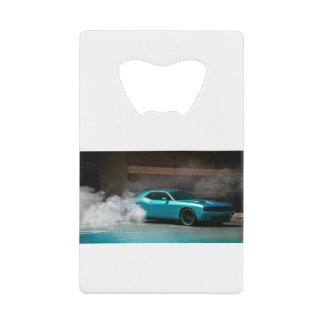 Drifting Blue Muscle Car