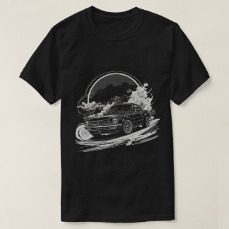 Drifting Car with Smoke Trails T-Shirt