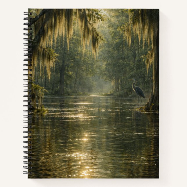 Drifting Morning | Cypress Marsh | Notebook (Front)