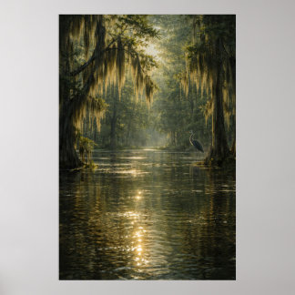 Drifting Morning | Cypress Marsh | Poster