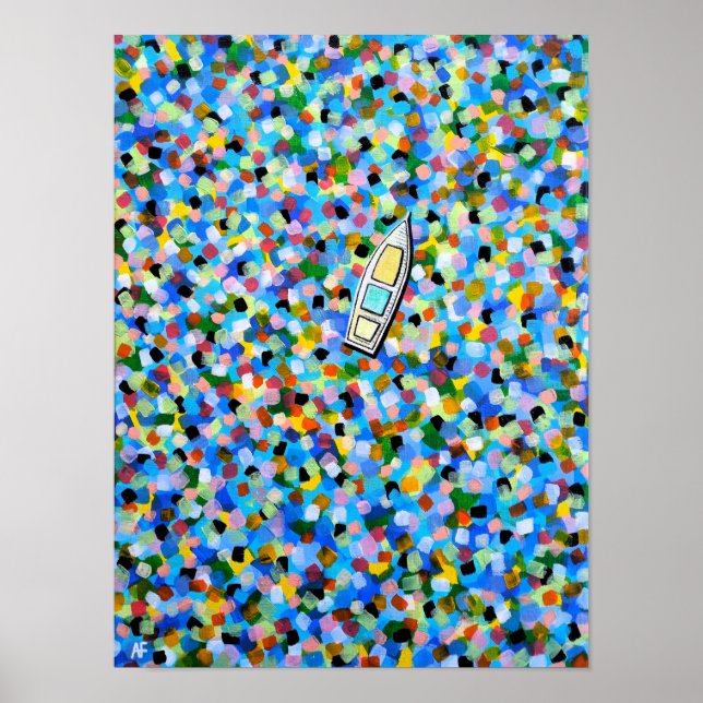 Drifting through Dreams Painting by Alfred Fox Poster (Front)