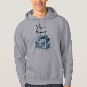 “Drifting Through Echoes” Summer surfing waves Hoodie
