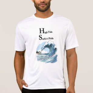 “Drifting Through Echoes” Summer surfing waves T-Shirt