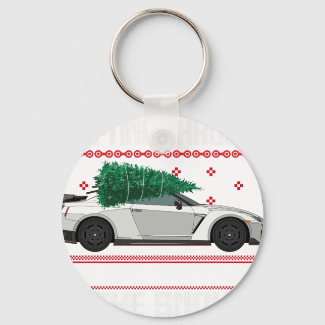 drifting through the snow key ring (Front)