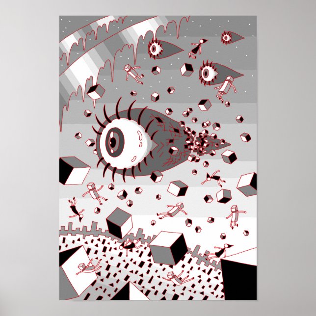 Drifting world of crumbling gazes. poster (Front)