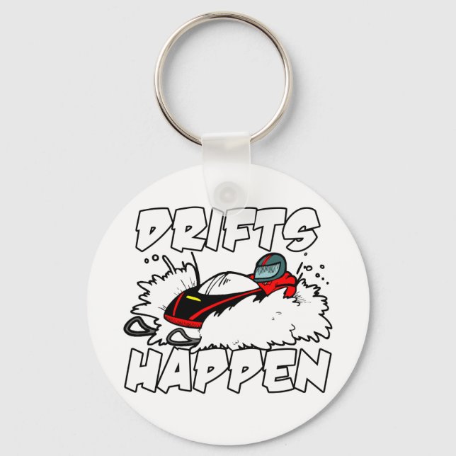 Drifts Happen Key Ring (Front)
