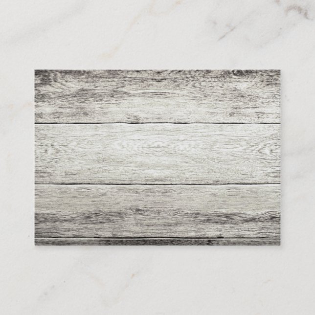 Driftwood Background Business Card (Front)