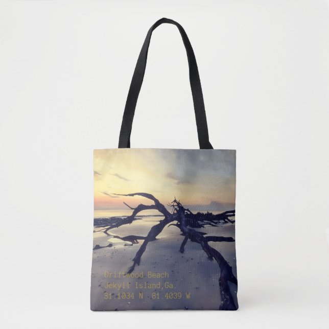 Driftwood Beach at Dawn Tote Bag (Front)