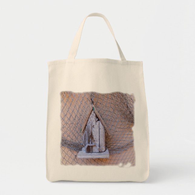Driftwood Birdhouse Tote Bag (Front)