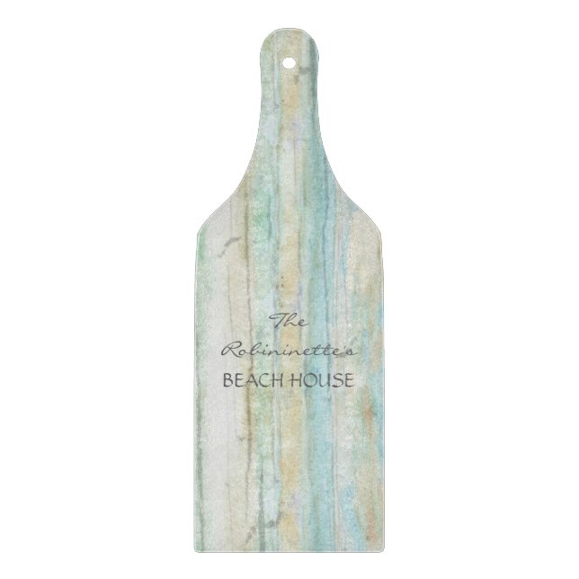Driftwood Ocean Beach House Coastal Seashoredriftw Cutting Board (Front)
