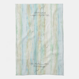 Driftwood Ocean Beach House Coastal Seashoredriftw Tea Towel