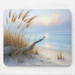 Driftwood On a Morning Beach Mouse Pad
