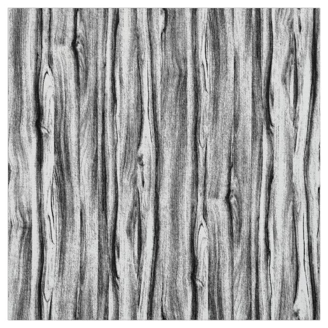 Driftwood pattern - black, white and grey fabric (Swatch)