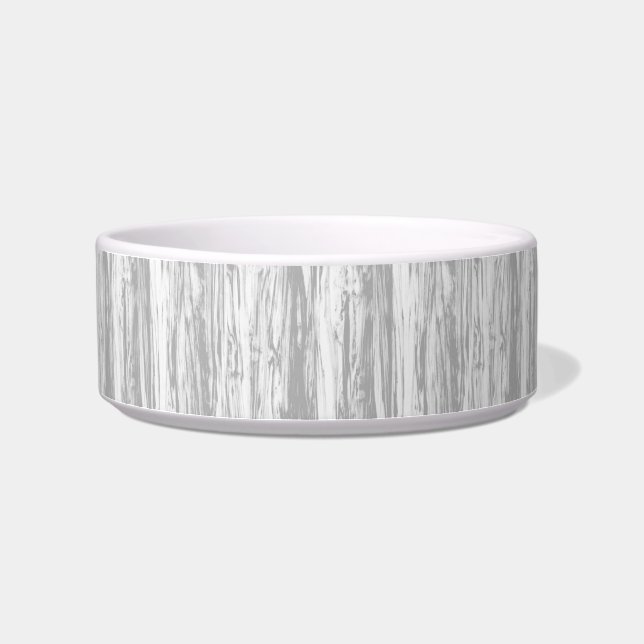 Driftwood pattern - grey / grey and white bowl (Left)