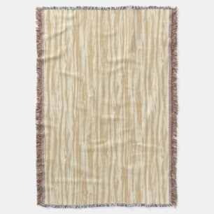 Driftwood pattern - tan, beige and cream throw blanket