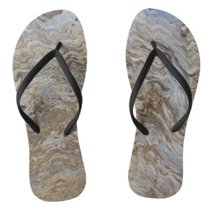 Driftwood Photo Beautiful Brown Waves Woodgrain Jandals