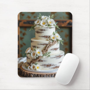 Driftwood Wedding Cake Mouse Pad