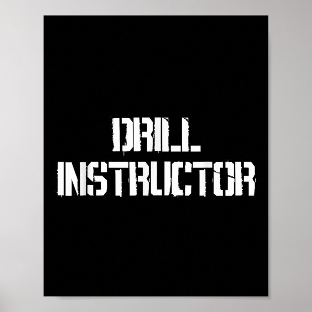 Drill Instructor Boot Camp Costume  Poster (Front)