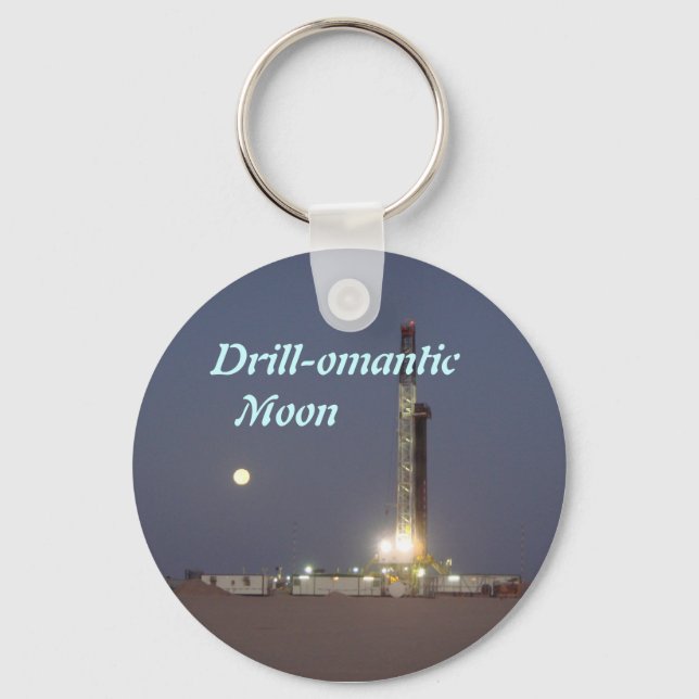 Drill-omantic  Moon Key Ring (Front)