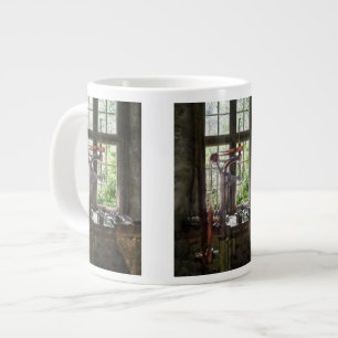 Drill Press by Window Large Coffee Mug