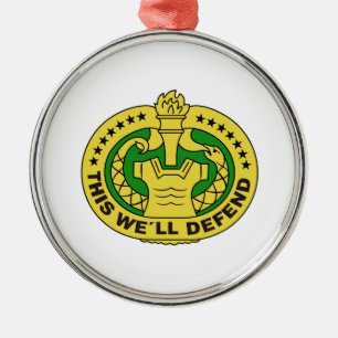 DRILL SERGEANT FILLED METAL TREE DECORATION
