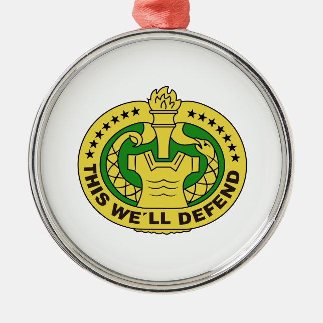 DRILL SERGEANT FILLED METAL TREE DECORATION (Front)