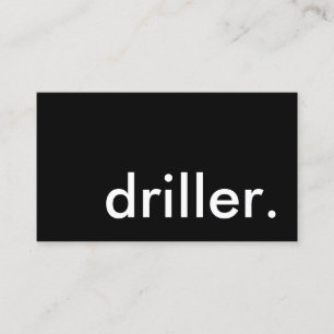 driller. business card