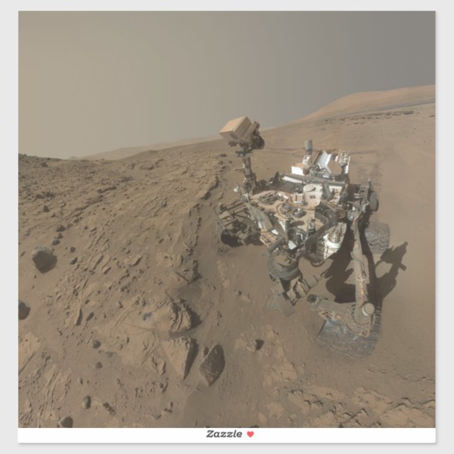 Drilling Mars Curiosity Red Martian Landscape (Sheet)