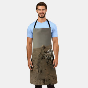 Drilling Mars Curiosity Red Martian Landscape Apron