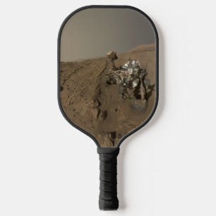 Drilling Mars Curiosity Red Martian Landscape Pickleball Paddle