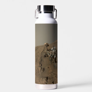 Drilling Mars Curiosity Red Martian Landscape Water Bottle