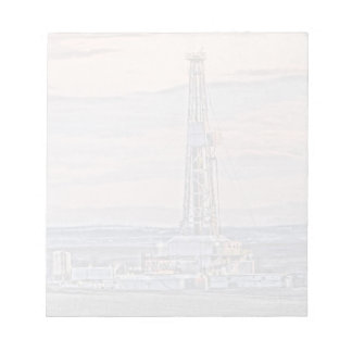 Drilling Rig Artistic Image Notepad
