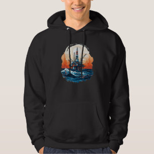Drilling Rig Costume for Oil Well and Oil Worker L Hoodie