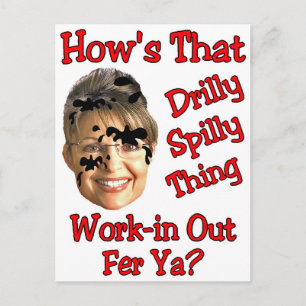 drilly spilly thing postcard
