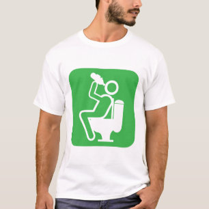drink_alcohol_toilet_chiotte_wc_drink men_logo T-Shirt