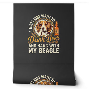 Drink Beer Beagle Dog Craft Ale Bottle Hops Wallpaper