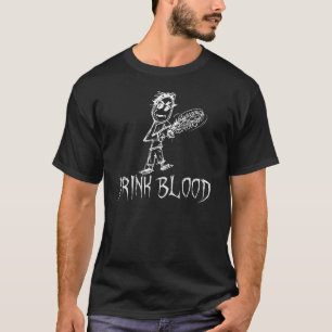 Drink Blood Halloween Costume Word 2 T-Shirt
