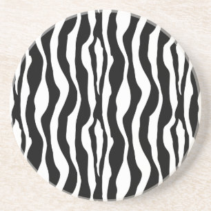 Drink Coasters Zebra Print
