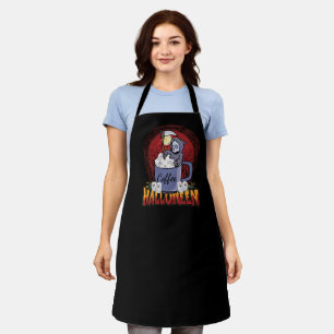 Drink Coffee And Be Scary Apron