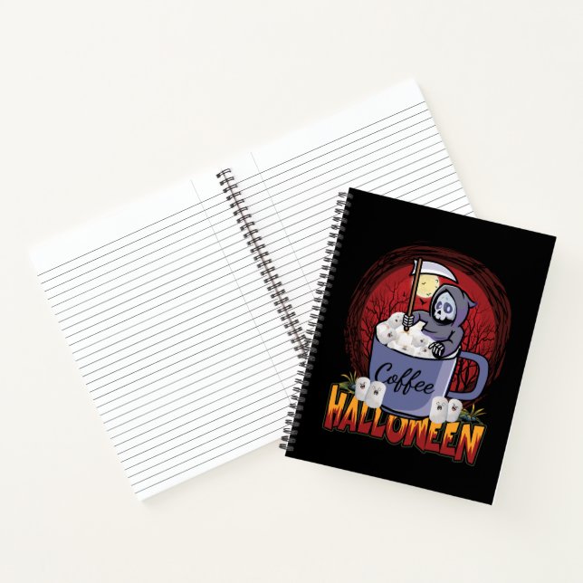 Drink Coffee And Be Scary Notebook (Inside)