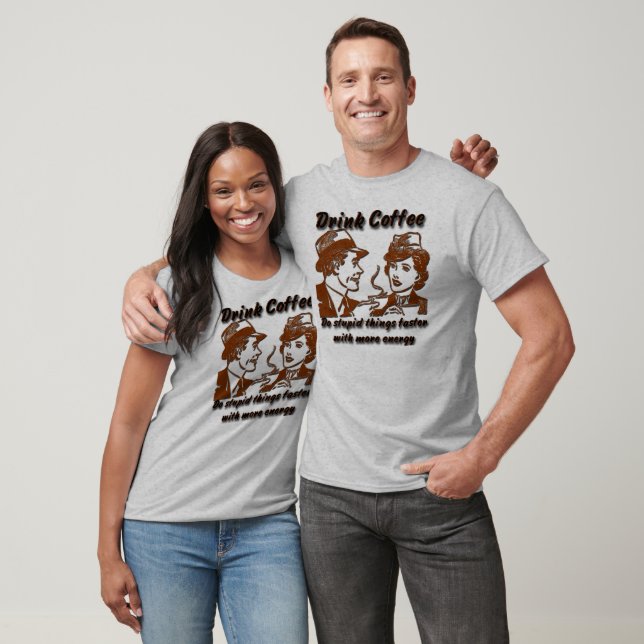 Drink Coffee Baseball T-shirt (Unisex)