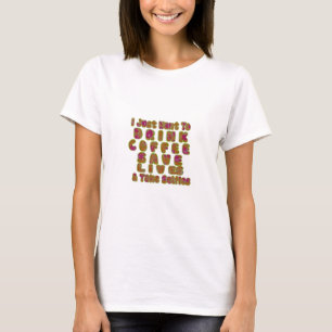 Drink Coffee Save Lives & Take Selfies Art Print T-Shirt
