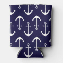 Drink Cosy | White Anchors Pattern