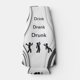 “Drink, Drank, Drunk” Koozie Bottle Cooler