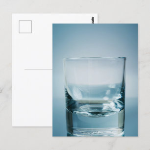 Drink glass. Fine art Postcard
