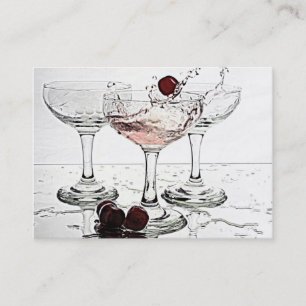 Drink Glasses Business Card