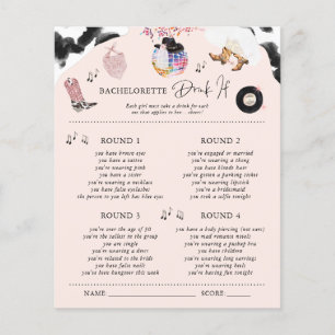 Drink If   Disco Cowgirl Bachelorette Party Game