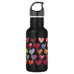 Drink In the Love Water -30 Hearts 532 Ml Water Bottle